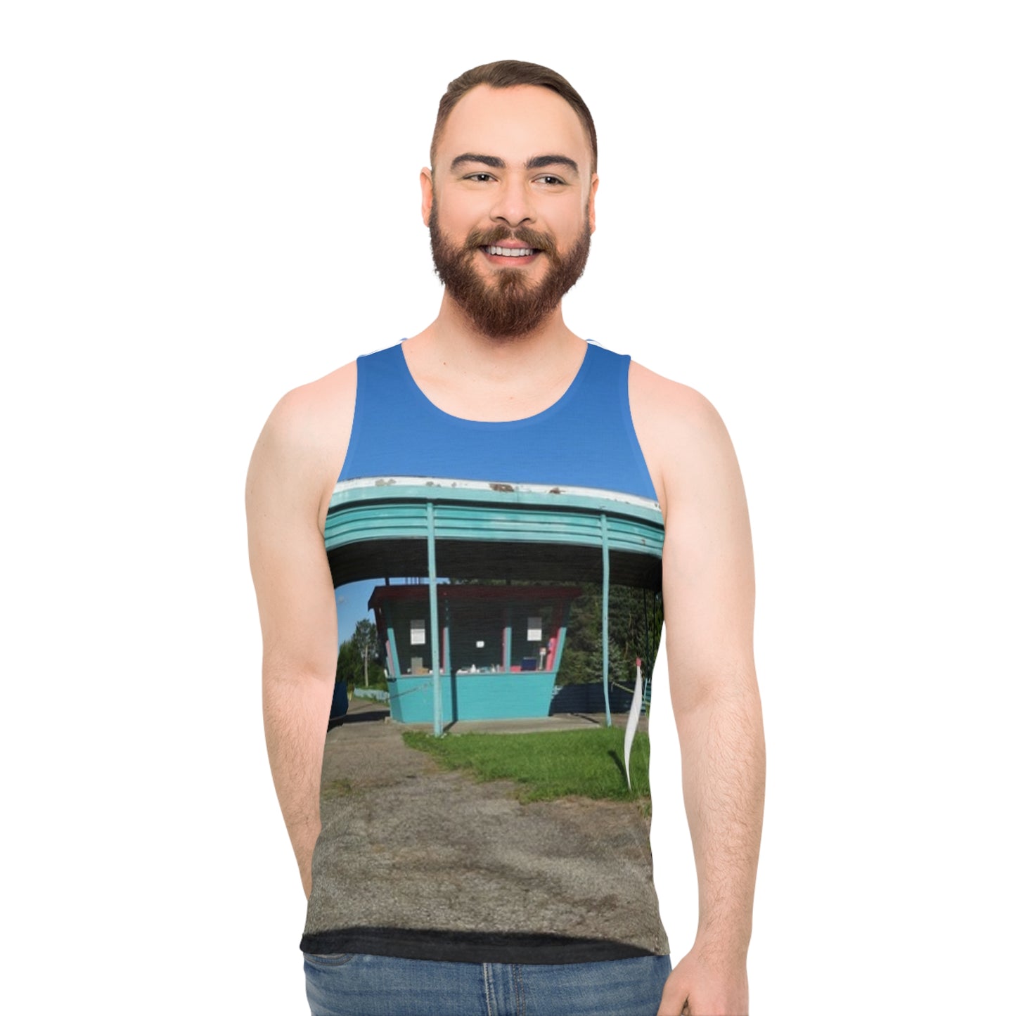 Springmill Drive-In Unisex Tank Top (AOP)