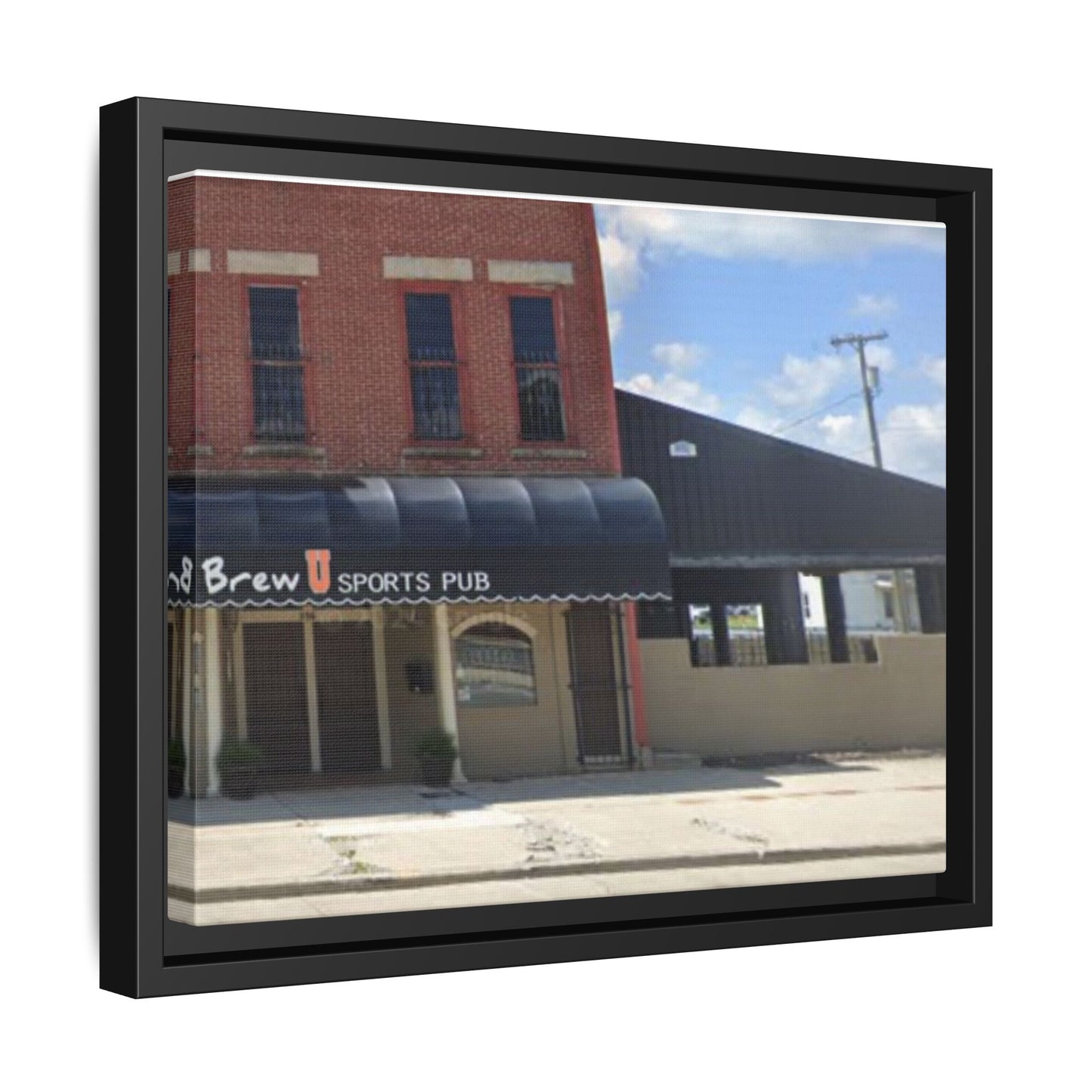 Brew U Framed Matte Canvas Wall Art - Brew Pub Sports Theme