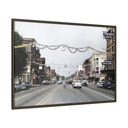 1960 200 BLOCK SOUTH MAIN [WEST] & [EAST] Findlay, O. — Vintage Matte Canvas Wall Art - Framed