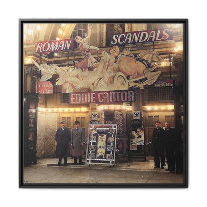 Roman Scandals Royal Theater Vintage Theater Framed Matte Canvas | Eddie Cantor Art