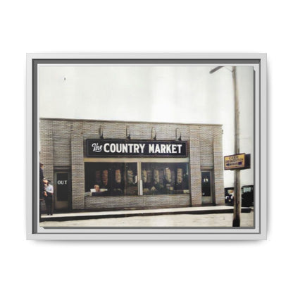 COUNTRY MARKET Findlay’s 224 Vintage Country Market Framed Matte Canvas Art