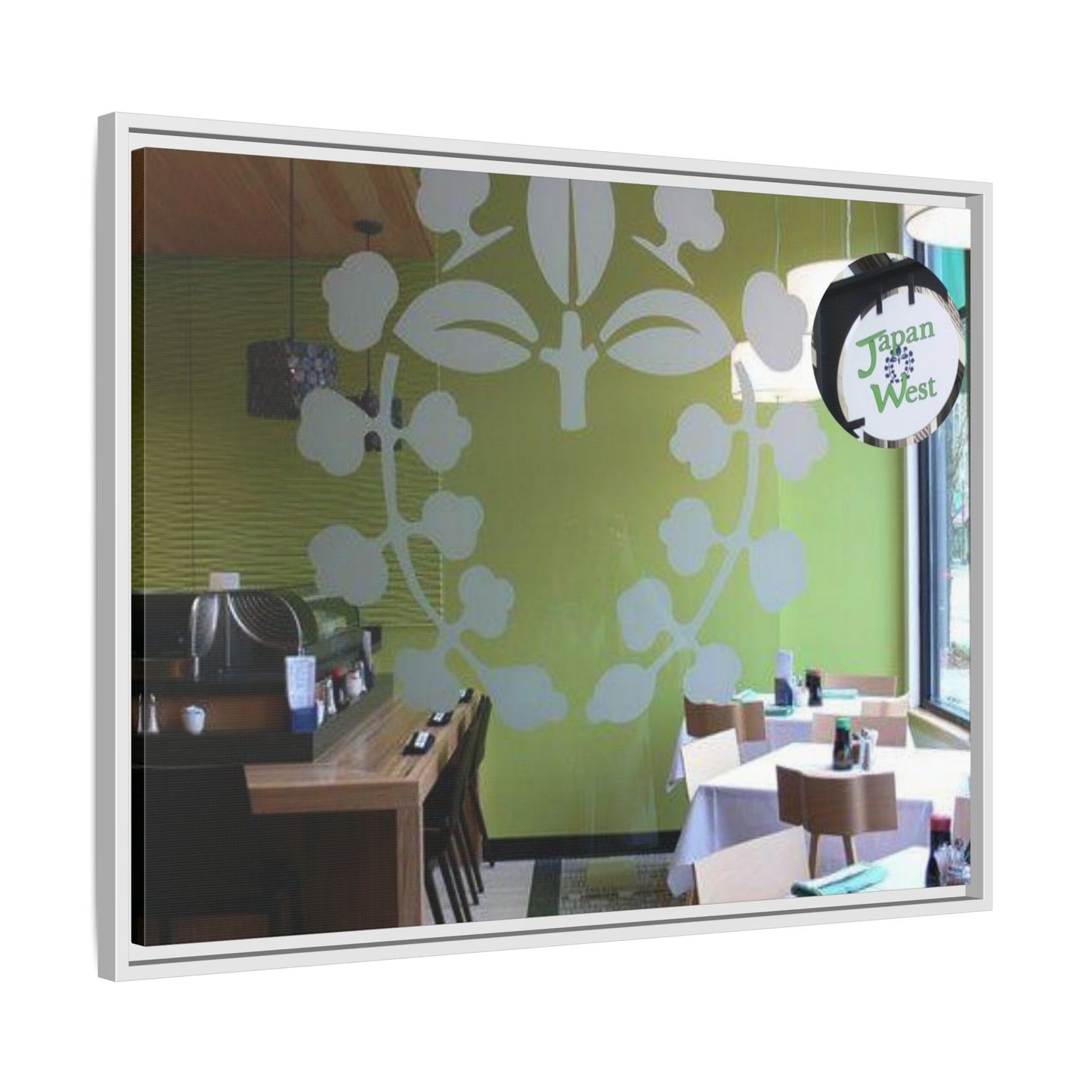 Japan West Findlay O. Modern Botanical Canvas Art - Framed Wall Decor for Dining Spaces