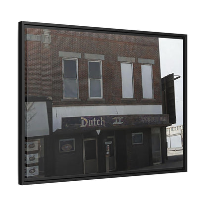 Dutch II Vintage Dutch Bar Framed Canvas Print - Retro Wall Art