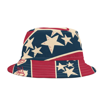 OHIO RED WHITE AND BLUE Bucket Hat (AOP)