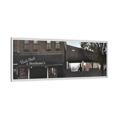 Uncle Buck & Boudreaux’s Framed Matte Canvas Art - Uncle Buck & Boudreaux's Street Scene Decor