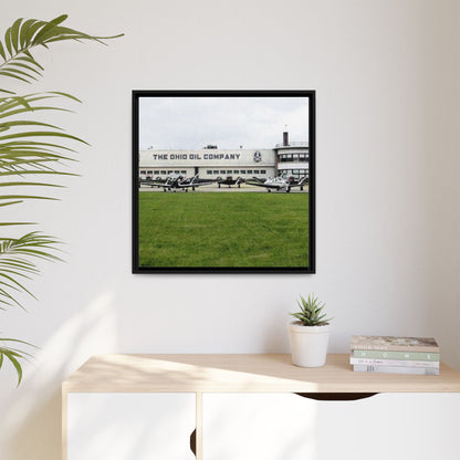 Findlay Airport Vintage Framed Canvas Art - The Ohio Oil Company