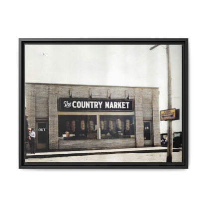 COUNTRY MARKET Findlay’s 224 Vintage Country Market Framed Matte Canvas Art