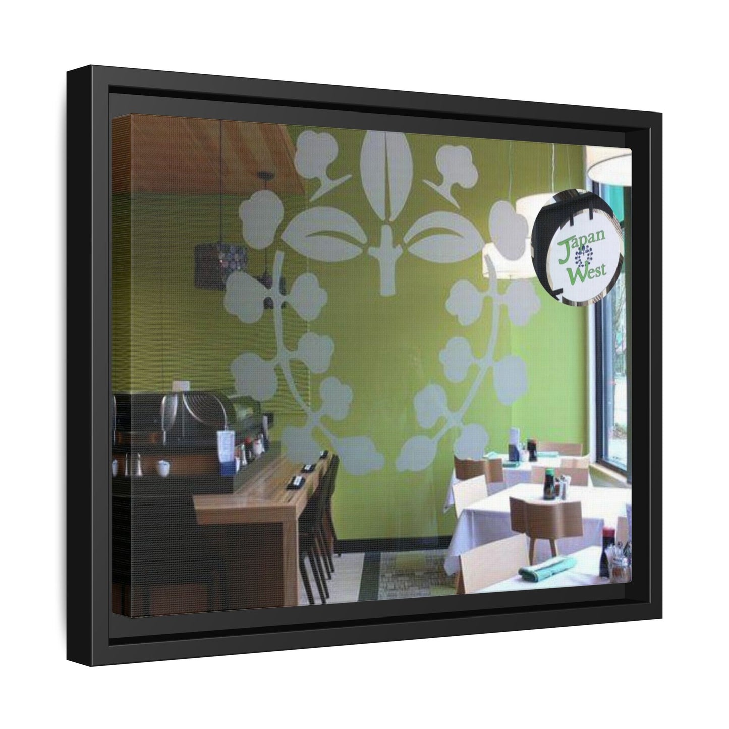 Japan West Findlay O. Modern Botanical Canvas Art - Framed Wall Decor for Dining Spaces