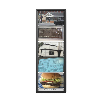 Wilson’s Hamburg Findlay, O. Vintage Framed Canvas Art - Wilson's Sandwich Shop Signage