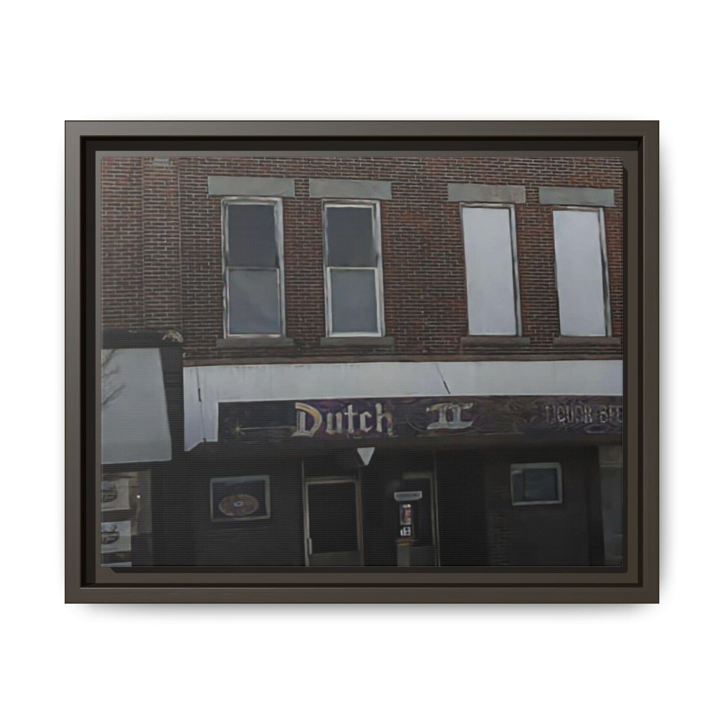 Dutch II Vintage Dutch Bar Framed Canvas Print - Retro Wall Art