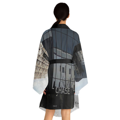 Glass Block Kimono Long Sleeve Kimono Robe (AOP)