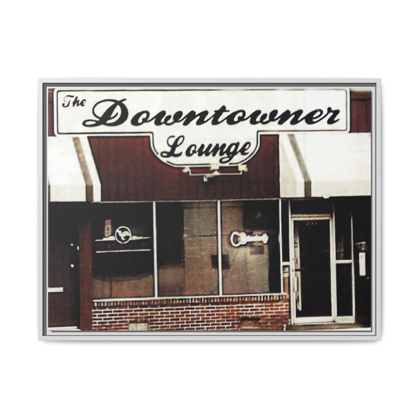 DownTowner Lounge Matte Canvas, Framed (Multi-color)