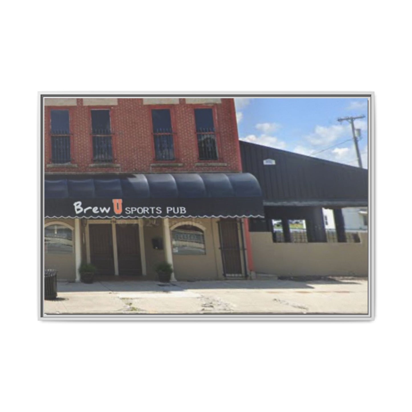 Brew U Framed Matte Canvas Wall Art - Brew Pub Sports Theme