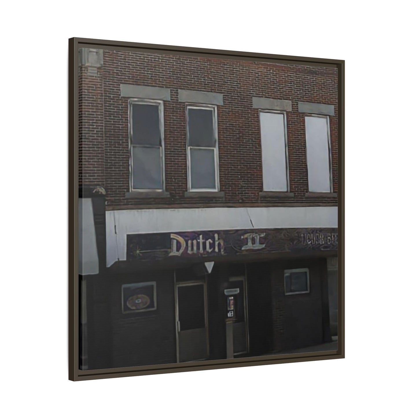 Dutch II Vintage Dutch Bar Framed Canvas Print - Retro Wall Art