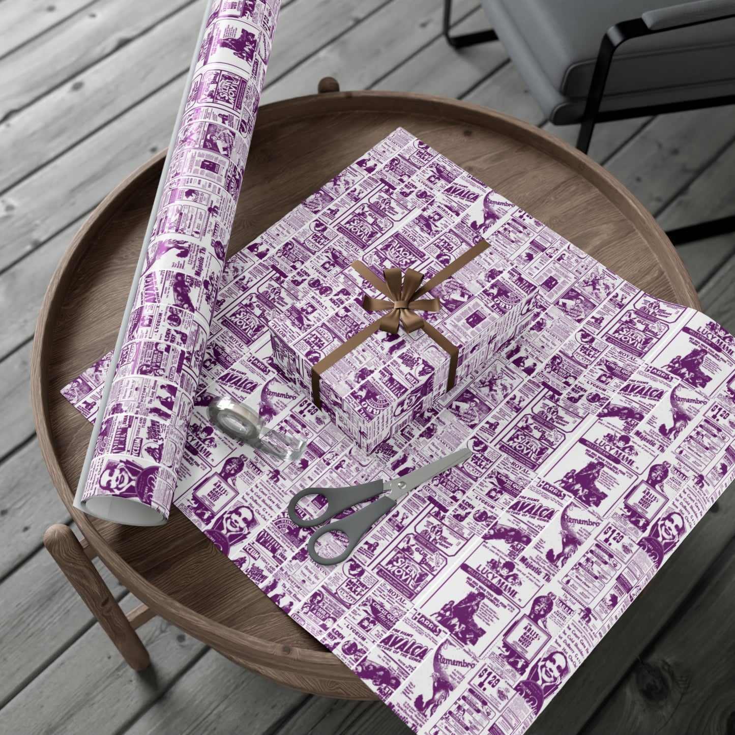 FINDLAY CINEMAS colorway Eggplant Gift Wrap