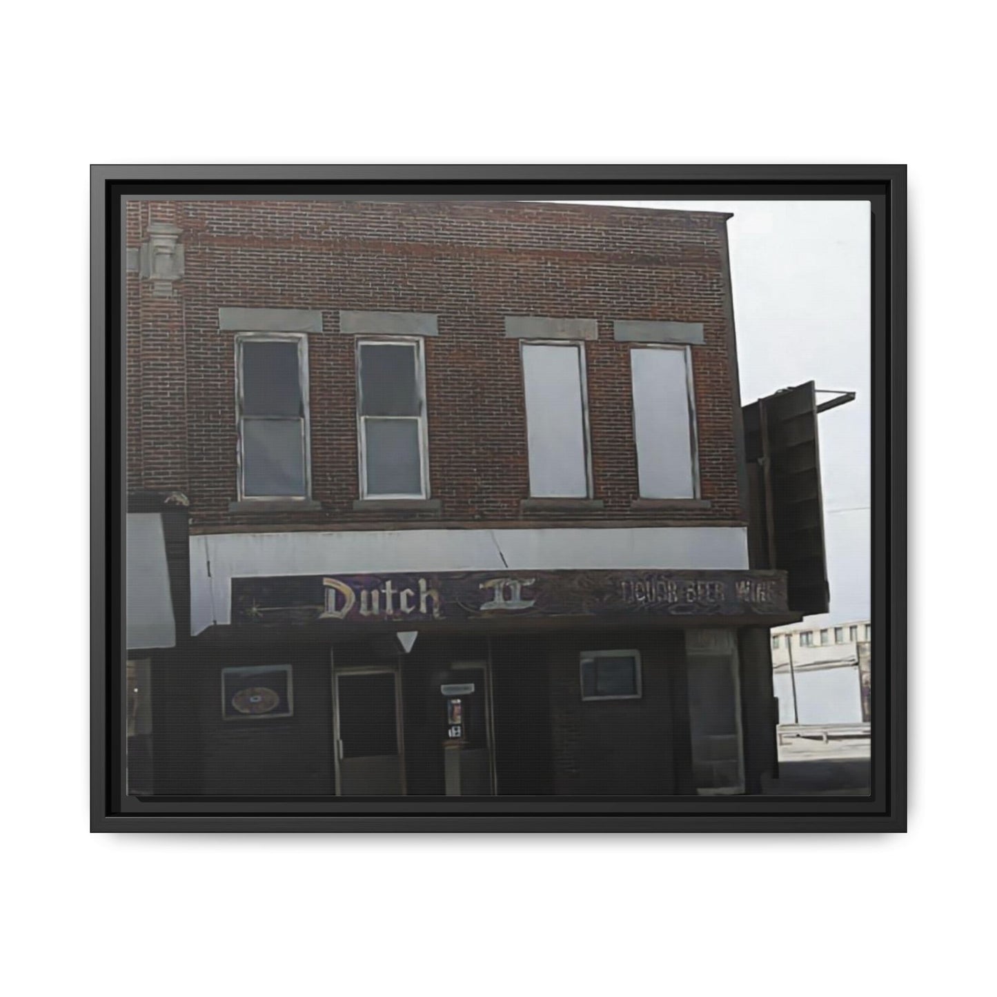 Dutch II Vintage Dutch Bar Framed Canvas Print - Retro Wall Art