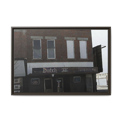 Dutch II Vintage Dutch Bar Framed Canvas Print - Retro Wall Art