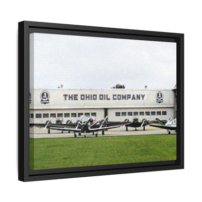 Findlay Airport Vintage Framed Canvas Art - The Ohio Oil Company