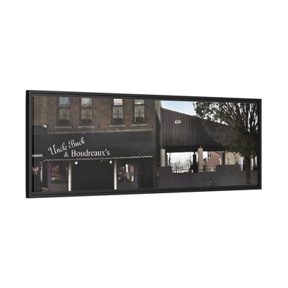 Uncle Buck & Boudreaux’s Framed Matte Canvas Art - Uncle Buck & Boudreaux's Street Scene Decor