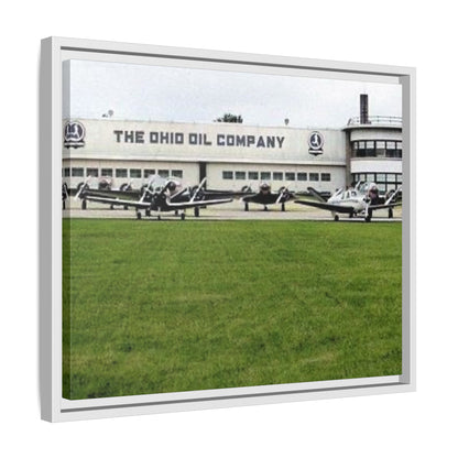 Findlay Airport Vintage Framed Canvas Art - The Ohio Oil Company