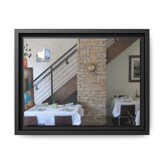 Revolver Restaurant Findlay, O. Multi-Color Framed Matte Canvas Art for Home and Office Decor