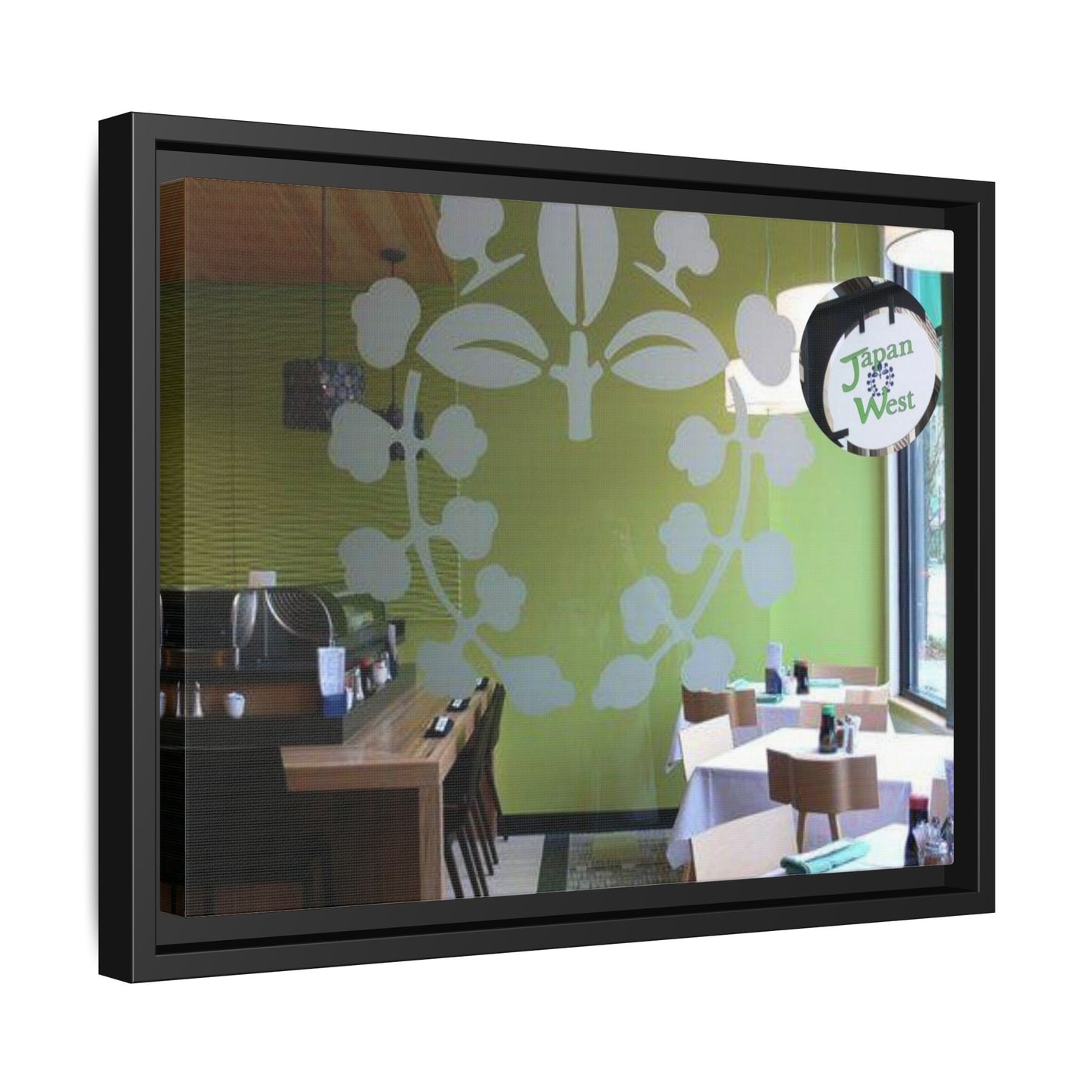 Japan West Findlay O. Modern Botanical Canvas Art - Framed Wall Decor for Dining Spaces