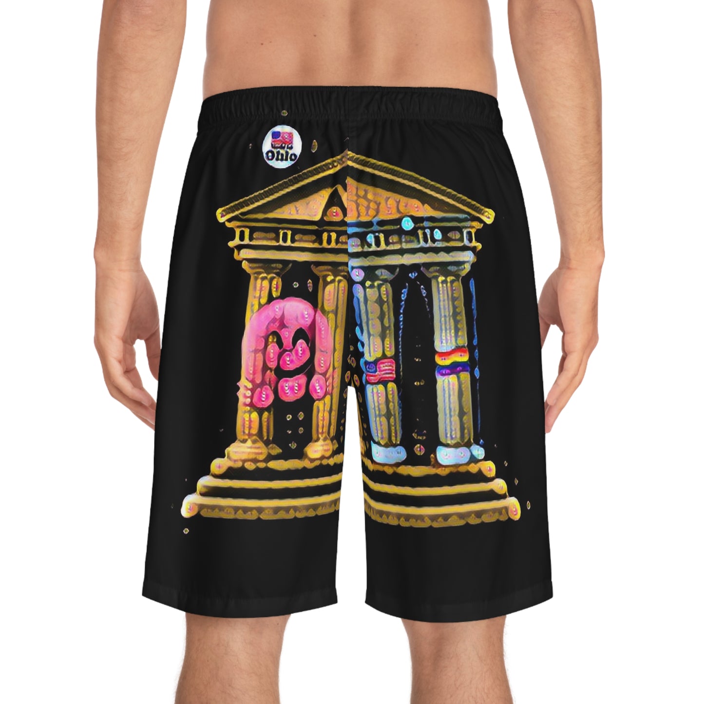 Temple of Fashion Temple of Tickle Britches Men's Board Shorts (AOP)
