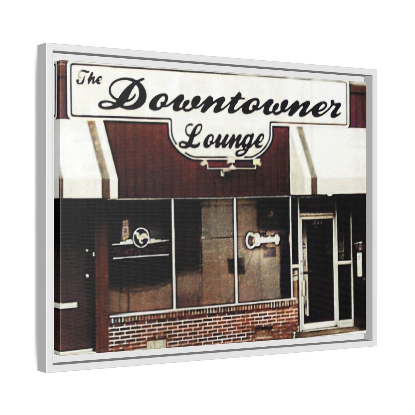 DownTowner Lounge Matte Canvas, Framed (Multi-color)