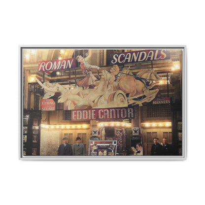 Roman Scandals Royal Theater Vintage Theater Framed Matte Canvas | Eddie Cantor Art