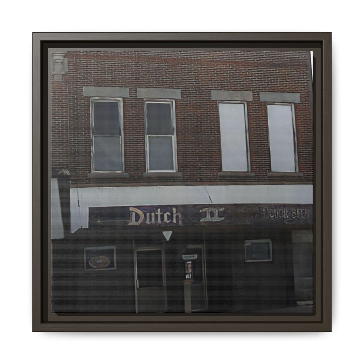 Dutch II Vintage Dutch Bar Framed Canvas Print - Retro Wall Art