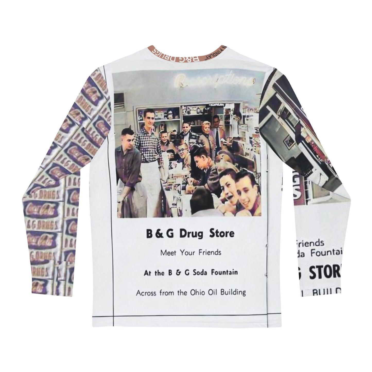 B&G Drugs Men's Long Sleeve Shirt (AOP)