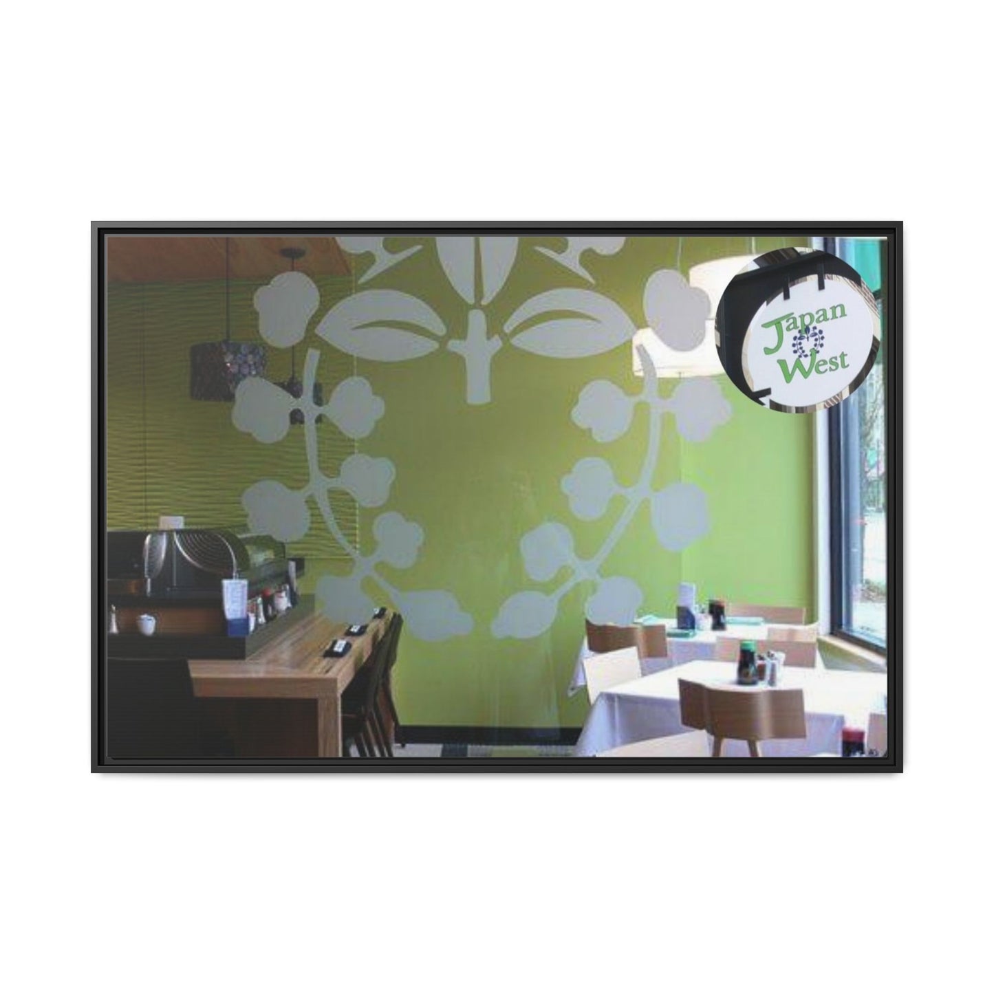 Japan West Findlay O. Modern Botanical Canvas Art - Framed Wall Decor for Dining Spaces