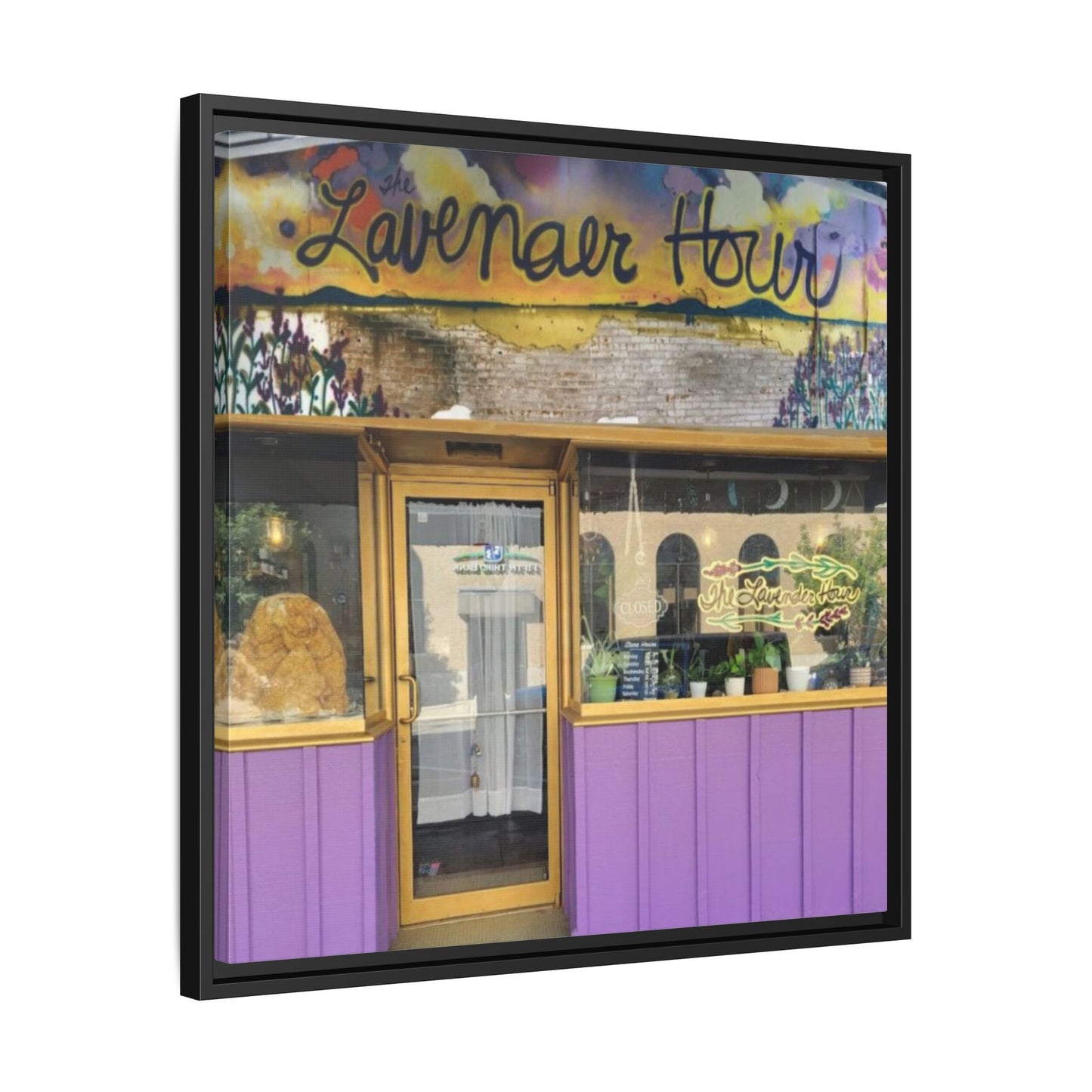 The Lavender Hour Findlay O. Framed Matte Canvas Art - The Lavenear Hour Storefront Decor