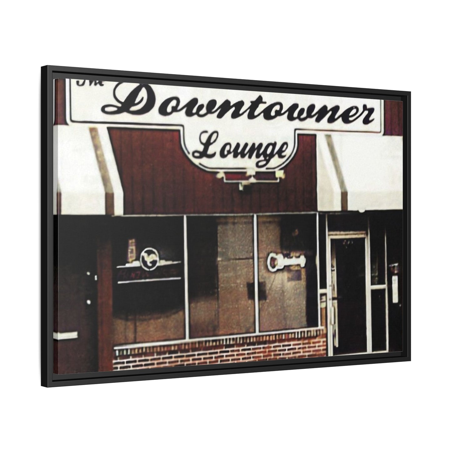 DownTowner Lounge Matte Canvas, Framed (Multi-color)