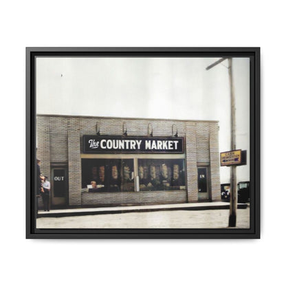 COUNTRY MARKET Findlay’s 224 Vintage Country Market Framed Matte Canvas Art