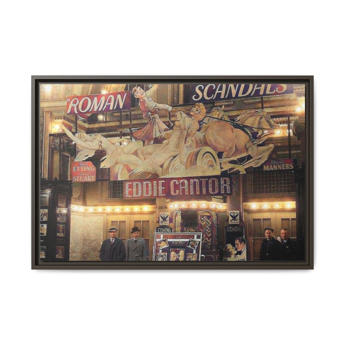 Roman Scandals Royal Theater Vintage Theater Framed Matte Canvas | Eddie Cantor Art