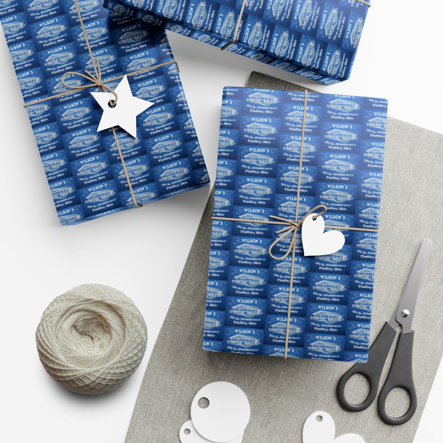 WILSON’s blue 45840 Gift Wrap