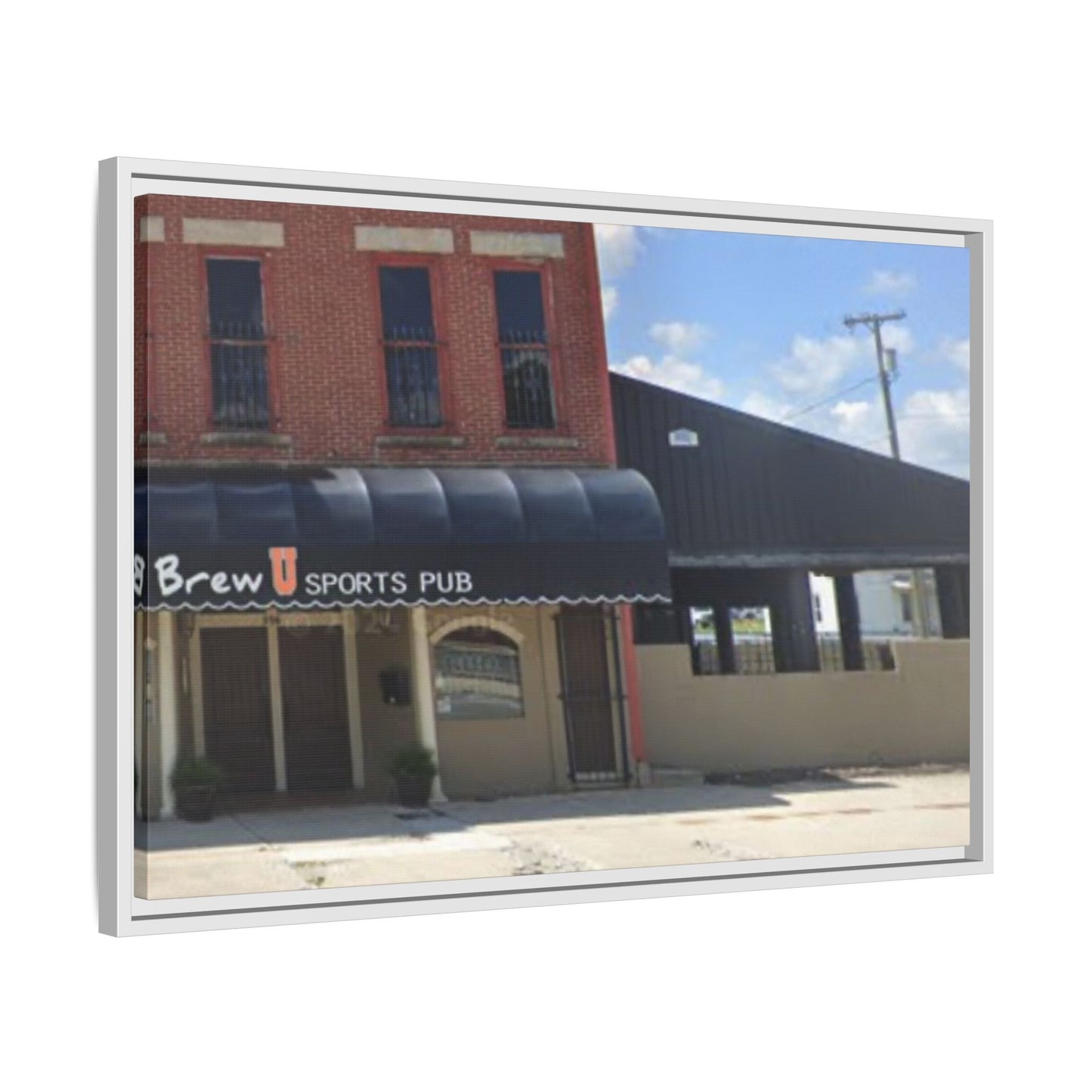 Brew U Framed Matte Canvas Wall Art - Brew Pub Sports Theme