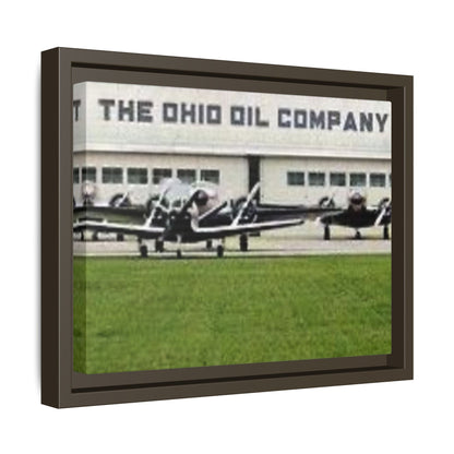 Findlay Airport Vintage Framed Canvas Art - The Ohio Oil Company