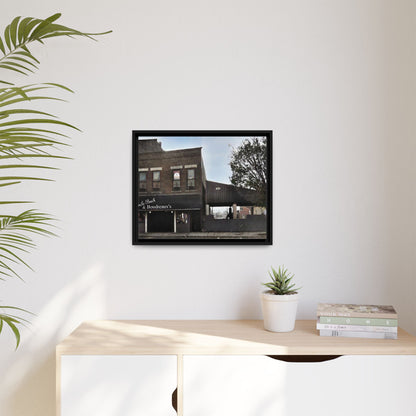 Uncle Buck & Boudreaux’s Framed Matte Canvas Art - Uncle Buck & Boudreaux's Street Scene Decor