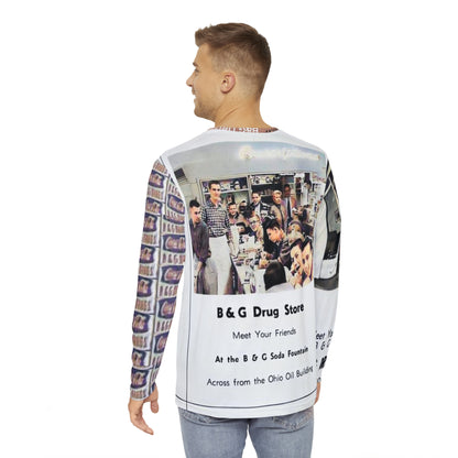 B&G Drugs Men's Long Sleeve Shirt (AOP)