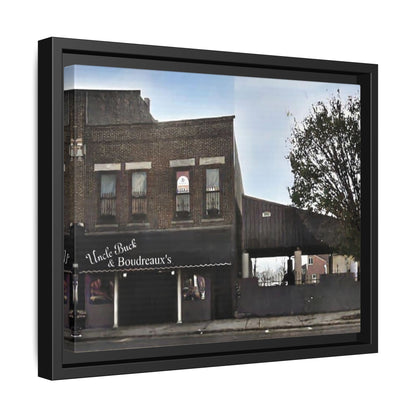 Uncle Buck & Boudreaux’s Framed Matte Canvas Art - Uncle Buck & Boudreaux's Street Scene Decor