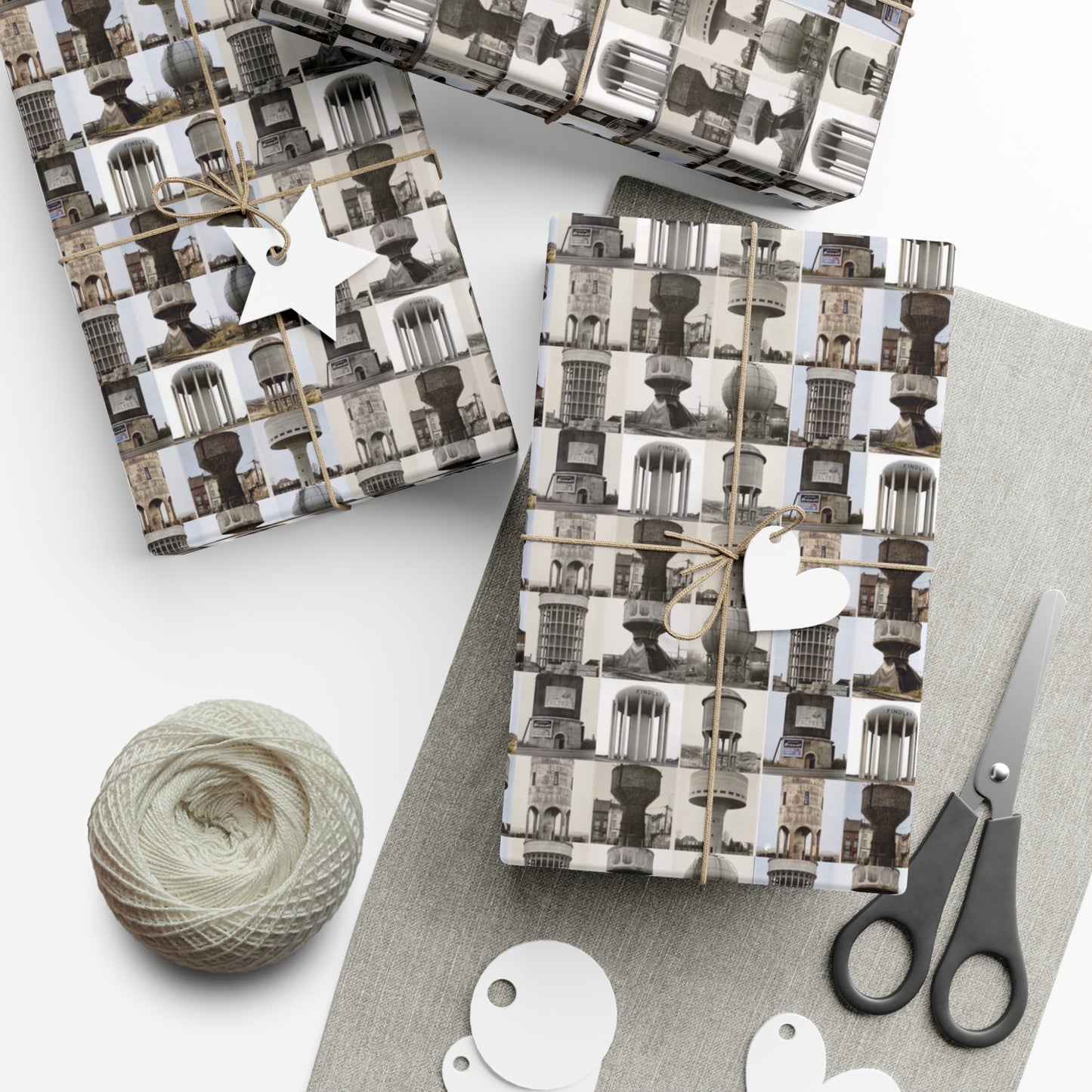 Bernd and Hilla Becher many water towers Gift Wrap