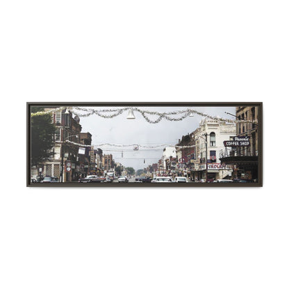 1960 200 BLOCK SOUTH MAIN [WEST] & [EAST] Findlay, O. — Vintage Matte Canvas Wall Art - Framed