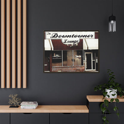 DownTowner Lounge Matte Canvas, Framed (Multi-color)