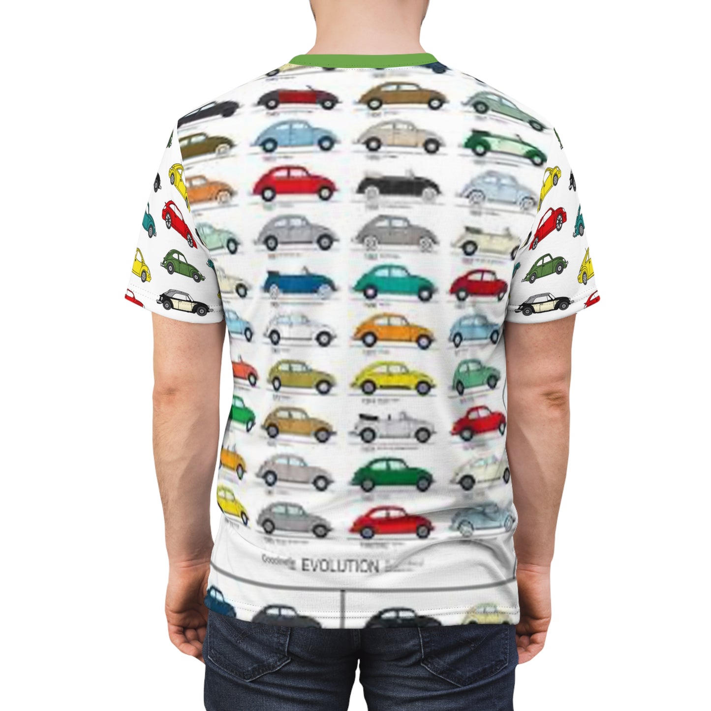 Evolution of VW Beetle Unisex Cut & Sew Tee (AOP)