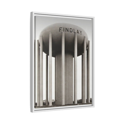 Findlay Water Tower Framed Matte Canvas Wall Art - Findlay Water Tower Photography Print