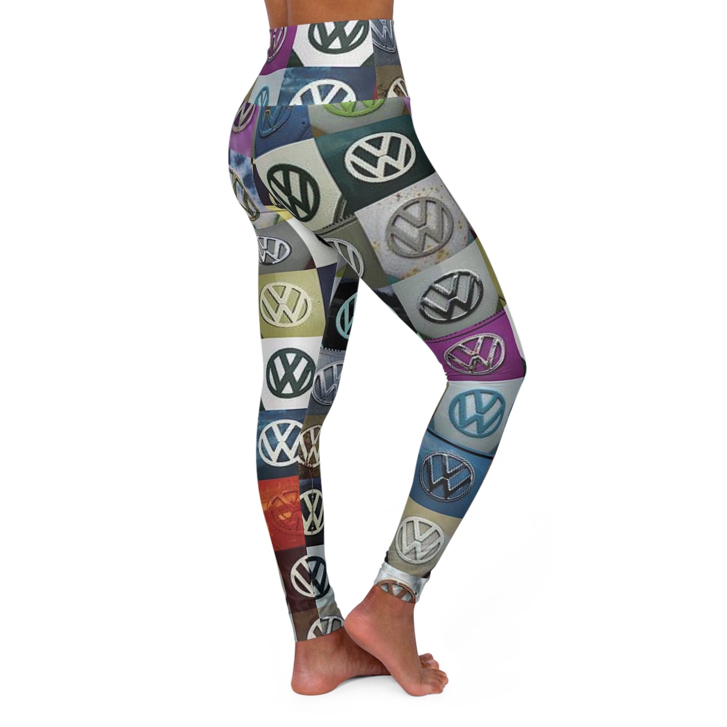 Multi Color 2024 VW Volkswagen High Waisted Yoga Leggings (AOP)