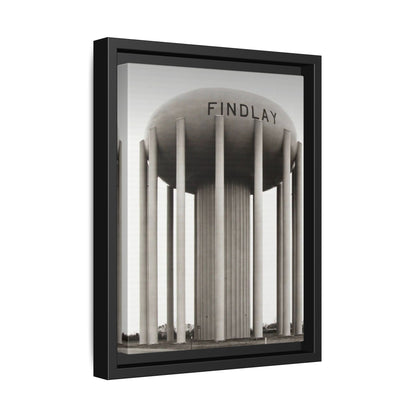 Findlay Water Tower Framed Matte Canvas Wall Art - Findlay Water Tower Photography Print