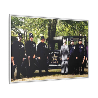 Keystone Cops Vintage Framed Canvas Wall Art